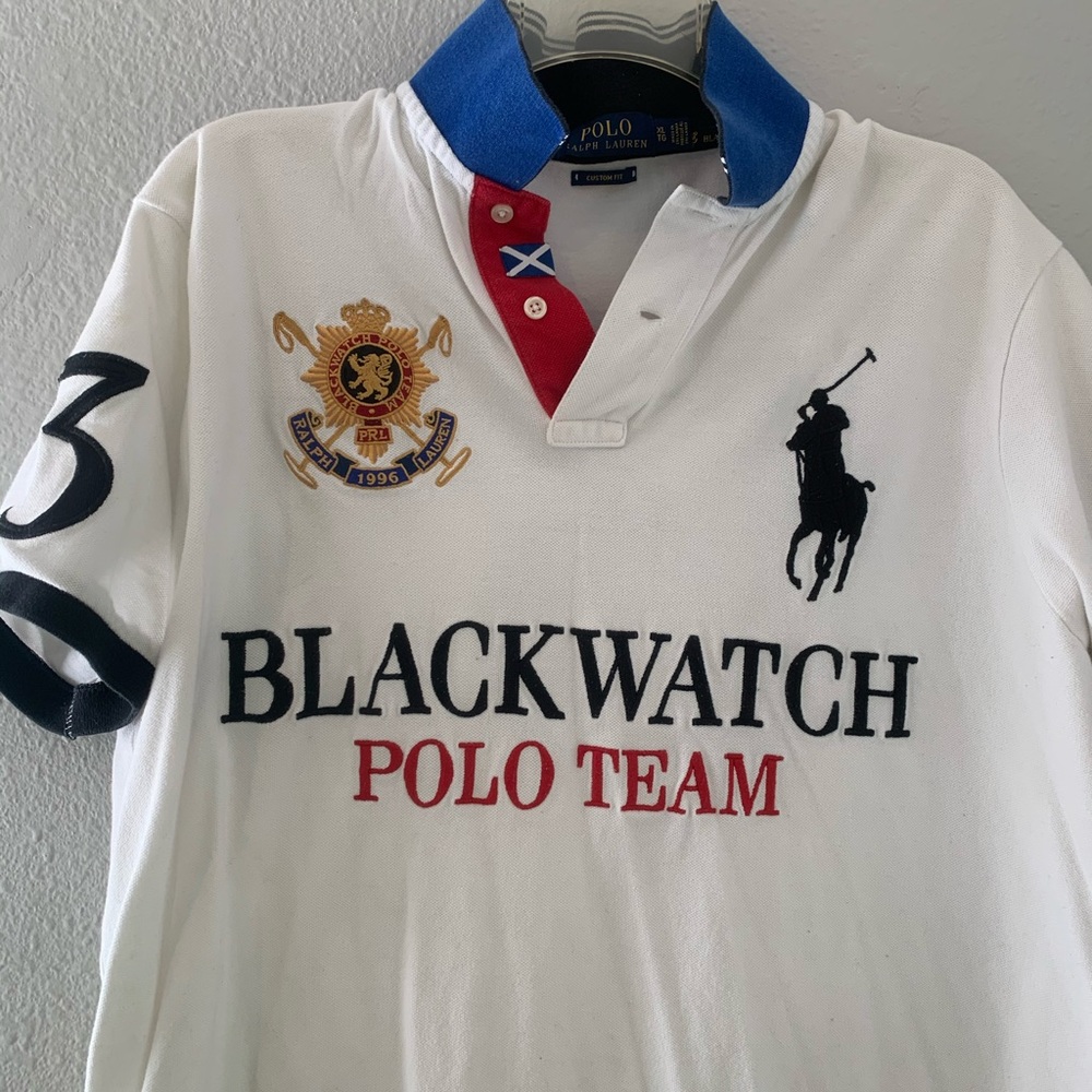 Black watch polo dress shirt